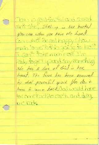 NOTES BETWEEN BETH AND HER DAD - May 1991